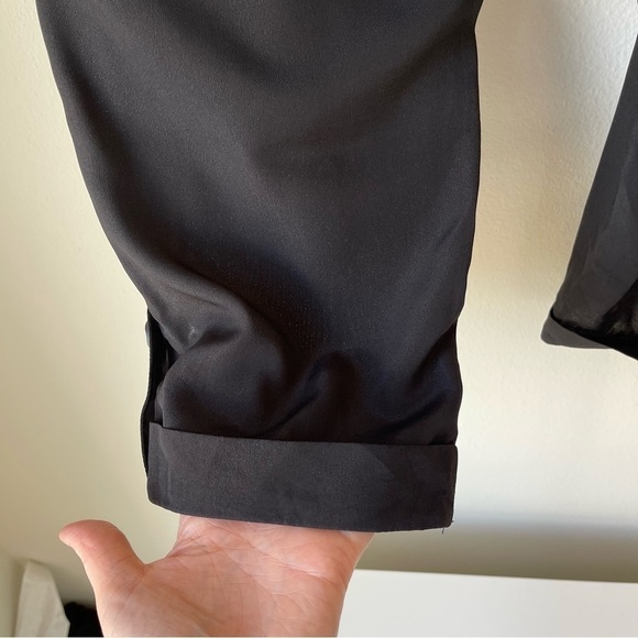 BCBG Sheer Capri Breezy Summer Pants Size 4 - Picture 10 of 15